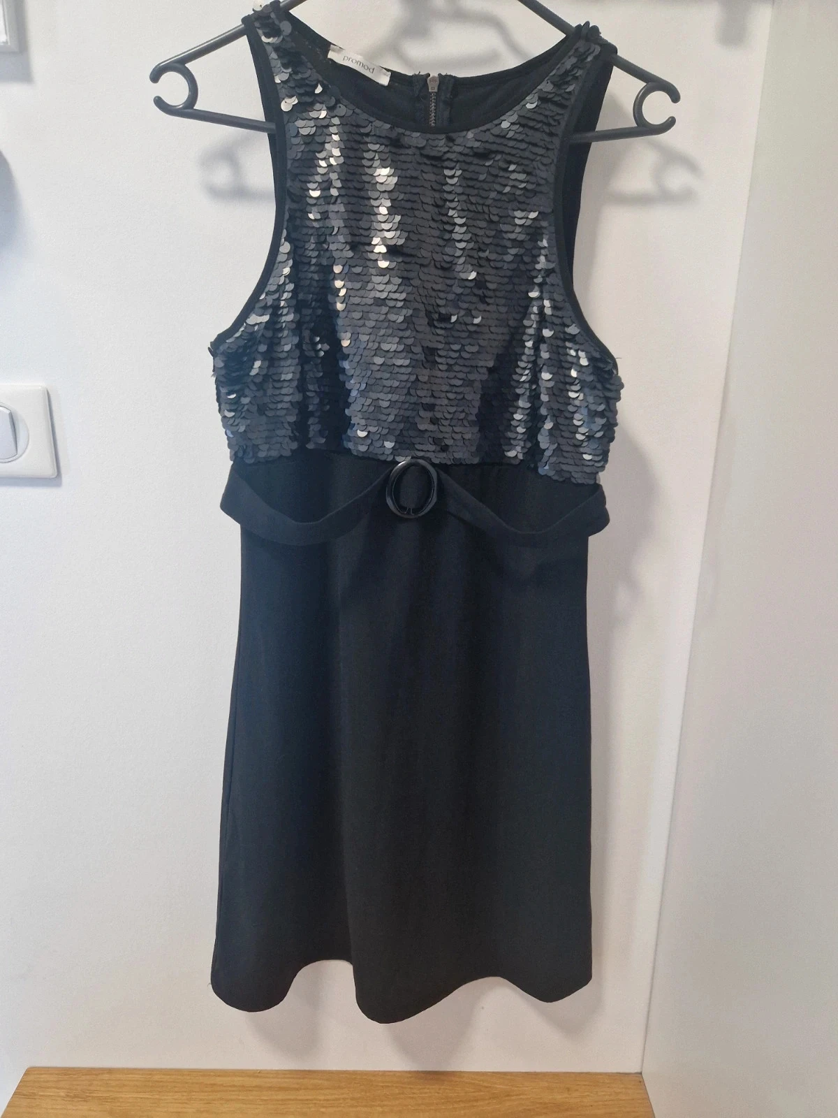 Robe noire sequins - 36 - Promod